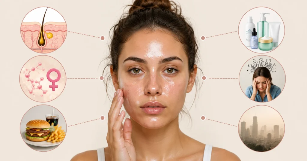 What Causes Oily Skin